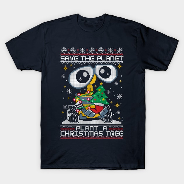 Plant a christmas tree ugly christmas sweater T-Shirt by NemiMakeit